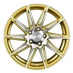 Golden Wheels Color 15/16/17inch Customized Rims Suitable for Various Vehicle Models Forged