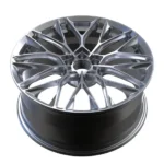 High Performance 5 Holes Black Silver Aluminum Alloy Car Wheel - Image 3