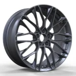 High Performance 5 Holes Black Silver Aluminum Alloy Car Wheel - Image 4