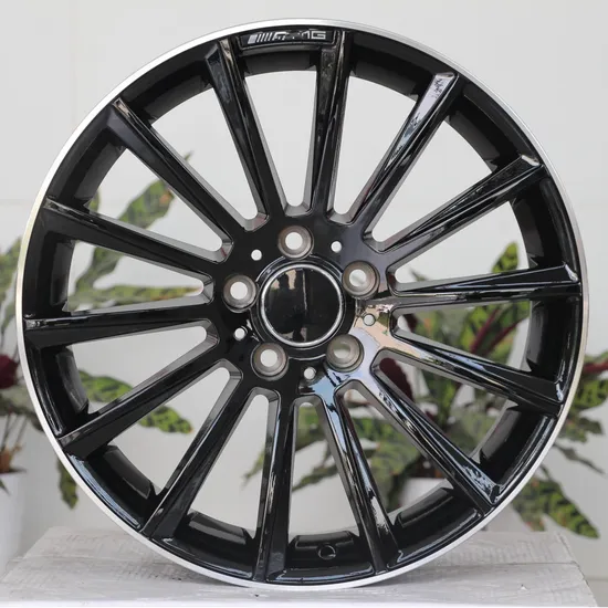 High Quality Durable 5 Holes Black Machined Aluminum Alloy Car Wheel