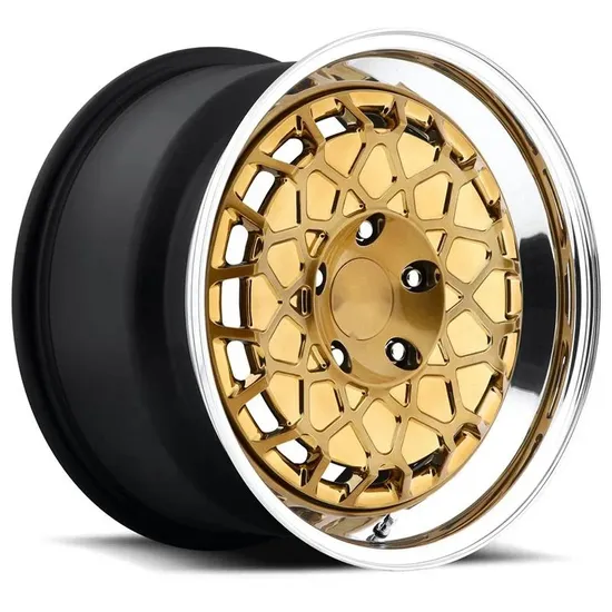 High Quality Forged Wheels Alloy Golden Rims Machining Customized