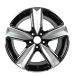 High Quality Silver Machined Face 5 Holes Replica Car Wheel Rims - Image 3