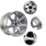 Forged Aluminum Deep Pink Rims Custom Logo Ladies' Vehicle Wheels - Image 2