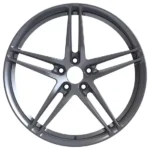 Forged Alloy 5Holes Black Gold Car Wheel Rims - Image 2