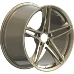 Forged Alloy 5Holes Black Gold Car Wheel Rims