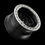 Black Silver Deep Dish Off-Road Car Wheel Rims - Image 2