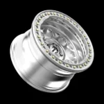 Black Silver Deep Dish Off-Road Car Wheel Rims - Image 4