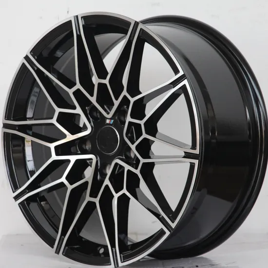 Hot Sell 5 Holes Aluminum Alloy Car Wheel Black Machined Car Wheel Rim