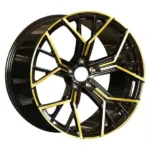 Light Weight Custom Monoblock Aluminum Alloy Gold Passenger Car Wheel Rims 16 17 18 19 20 Inch