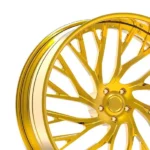 Luxury Staggered Mesh Golden Auto Alloy Car Rims Wheels - Image 2