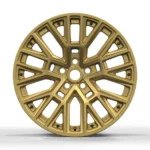 Luxury Staggered Mesh Golden Auto Alloy Car Rims Wheels