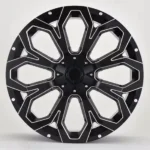 Matt Black Machine Face 4X4 Aluminum Alloy Car Wheel Rims off-Road Wheel Rims - Image 3