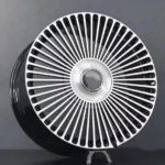 Multi Spokes Chrome Wire Alloy Car Wheel Rim Golden Hub 26/28inch Wheels - Image 2