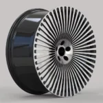 Multi Spokes Chrome Wire Alloy Car Wheel Rim Golden Hub 26/28inch Wheels - Image 3