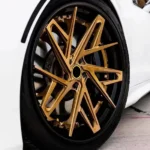 New Car Alloy Wheel Golden Spoke Hub 17/18/19inch 5*112 6*139.7 Rim Wheel - Image 3