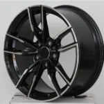New Design 5 Holes Black Painting Flow Formed Passenger Car Alloy Wheel - Image 2