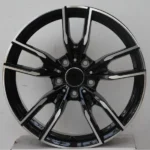New Design 5 Holes Black Painting Flow Formed Passenger Car Alloy Wheel - Image 3