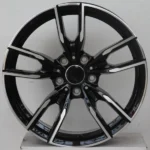 New Design 5 Holes Black Painting Flow Formed Passenger Car Alloy Wheel - Image 4