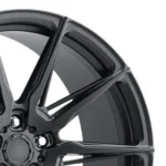 New Design Durable Matte Black Flow Formed 5 Holes Aluminum Car Wheel