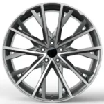New Design 5 Holes Flow Formed Alloy Car Wheel Rims - Image 2