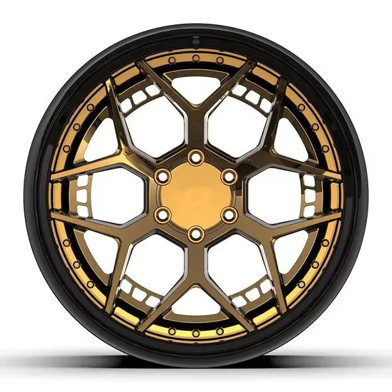 New Design Replica Golden Wheels Rims Personalized Aluminum Car Alloy Rim