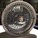 Forgiato 28-Inch Custom Chrome/Gold Wire Wheels