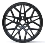 Original Matt Black Staggered Aftermarket Front Tires Rims Tyre Rine Car Wheels - Image 2
