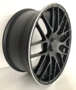 Ouya Wheel Classic ODM OEM 5X112 Black Machined Lip Alloy Car Wheel - Image 2