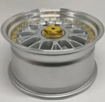 Ouya Wheel Silver Machined Lip Gold Rivets Alloy Rim - Image 3