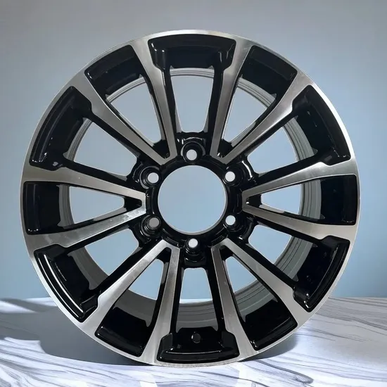 Popular-Design-Replica-Car-Wheel-6-Holes-Black-Machine-Face-Wheel-Rim Popular Design Replica Car Wheel 6 Holes Black Machine Face Wheel Rim - Image 1