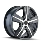 17-Inch Cast Alloy Wheels Diamond-Cut Face Polished Lip - Image 3
