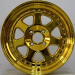 Racing Car Wheels Hot Sale High Golden Polishing Standard Aluminum Alloy Customizable Custom Forged Wheels - Image 4