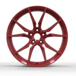 Red Forged Car Alloy Wheels Rims 17 Inch Different Surface Finishing Wheels for Cars - Image 4
