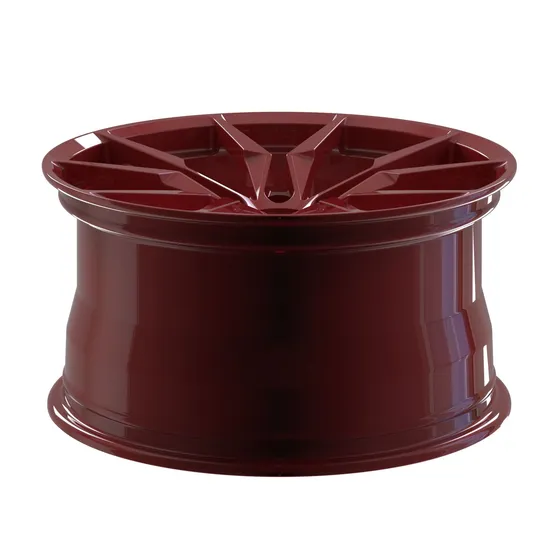 Red Forged Car Alloy Wheels Rims 17 Inch Different Surface Finishing Wheels for Cars