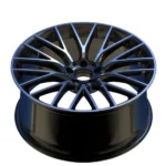 5 Holes Black Machined Aluminum Alloy Replica Wheel