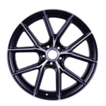 Silver Black Machined 5Holes Aluminum Alloy Car Wheel - Image 4