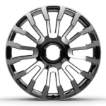 Silver Machined Face Car Rims Aftermarket Aluminum Alloy Car Wheel Rims