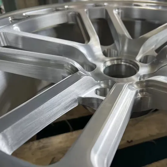 Silver-Spoke-5-Holes-Car-Accessories-Auto-Parts-Alloy-Forged-Car-Wheel-Rims Silver Spoke 5 Holes Car Accessories Auto Parts Alloy Forged Car Wheel Rims - Image 1