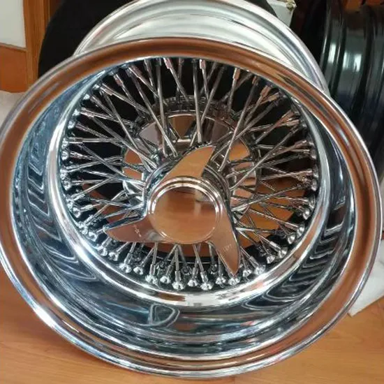 Spoke Wire Wheels Including Center Gold Triple Gold and Other Style