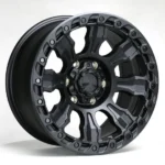 Black Machined Bronze 15*8 Offroad 4X4 Wheels 5*114.3 ET-15 Rims - Image 3
