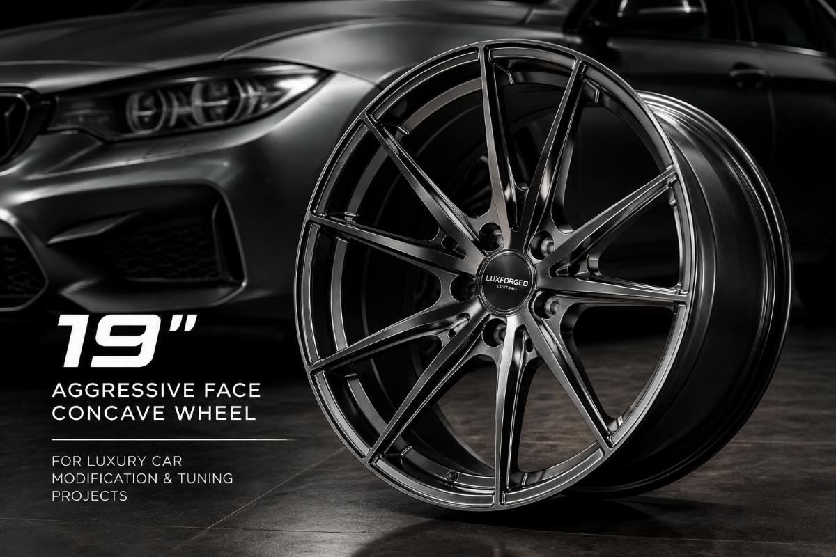 19-inch aggressive face concave wheel sample for luxury car modification