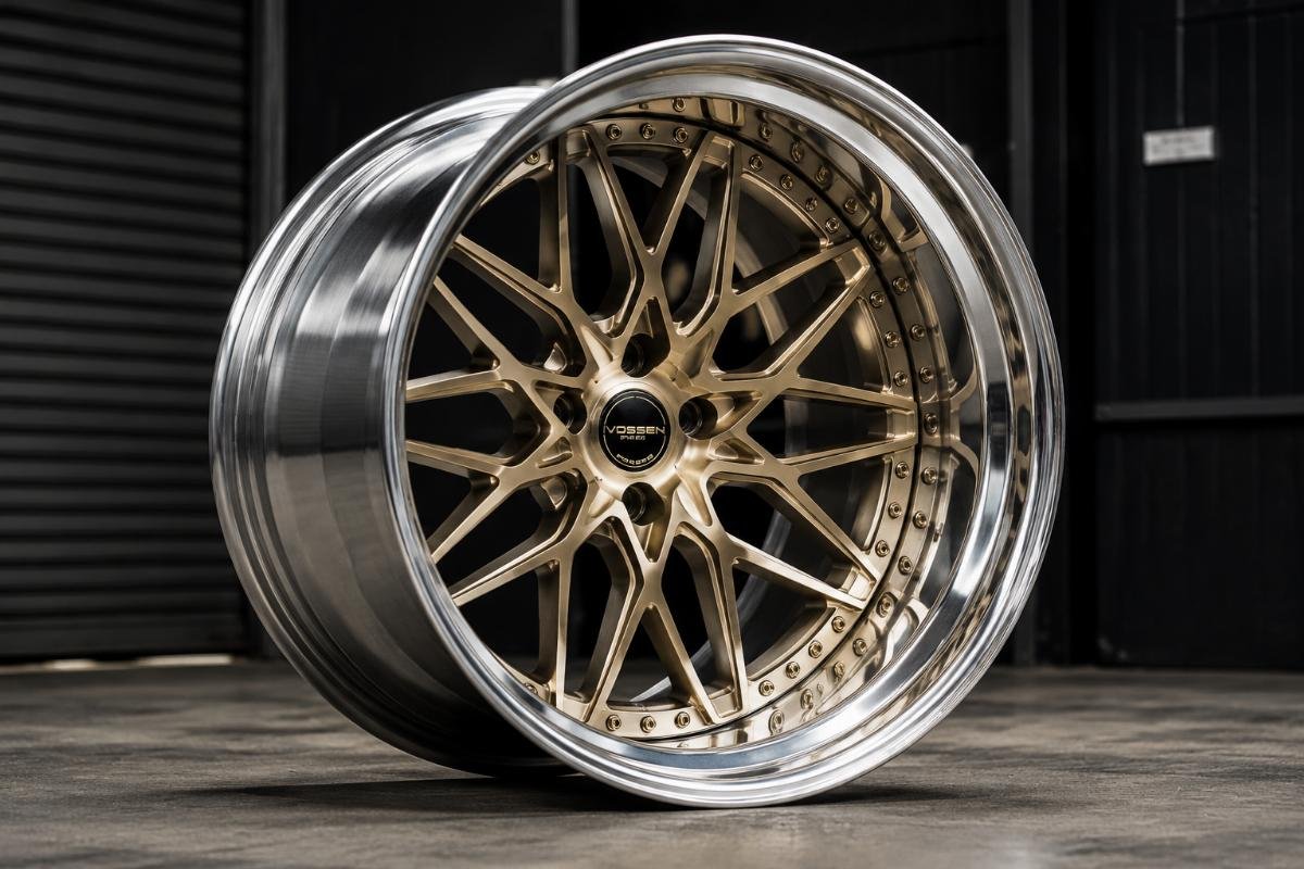 Custom deep lip wheel example Custom deep dish wheel with unique multi-spoke lip design