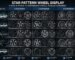 Star pattern wheel display covering 5-star, 6-star and 10-star designs for different vehicle types